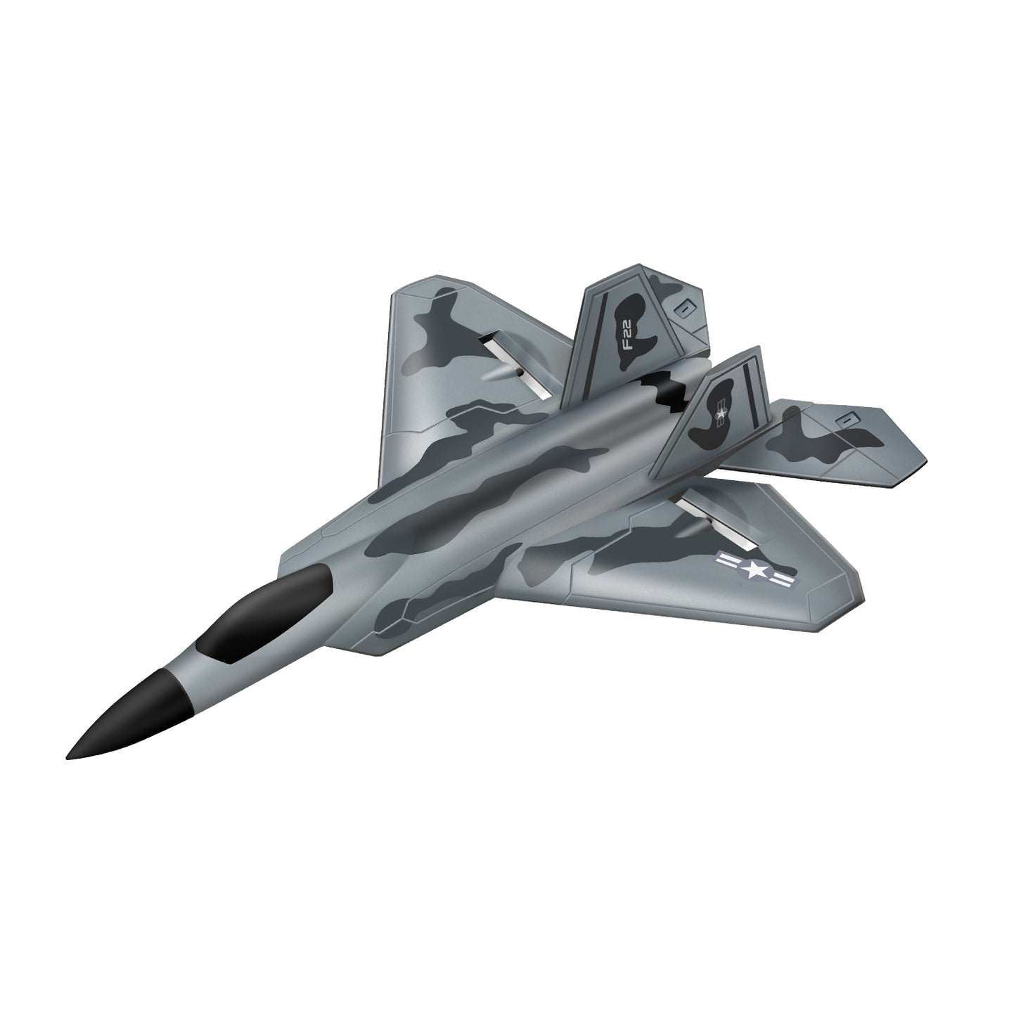 2 Paar Ersatzpropeller und -räder für RC F22 Raptor (822P)
