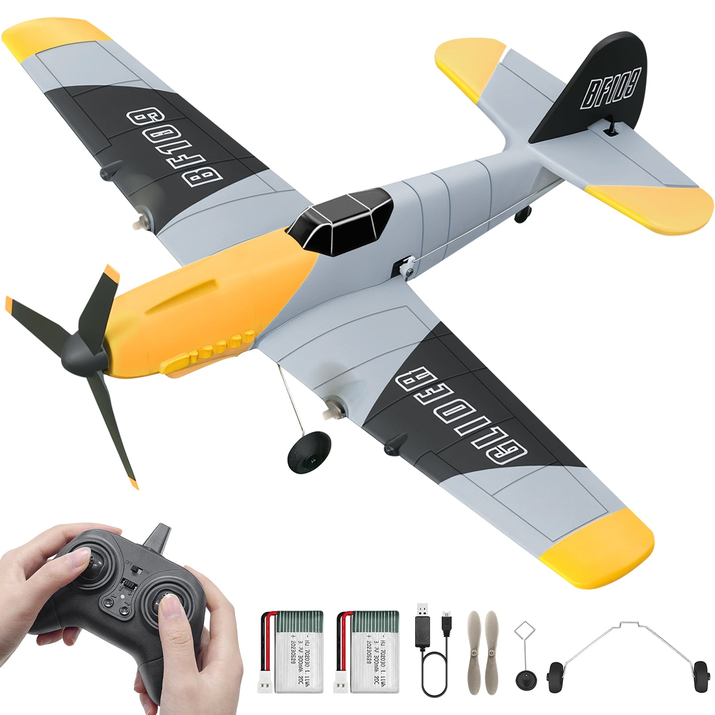 Accessories for 3 Channel RC Plane BF-109 & P-51D Mustang ๏ผZ61 & Z62๏ผ