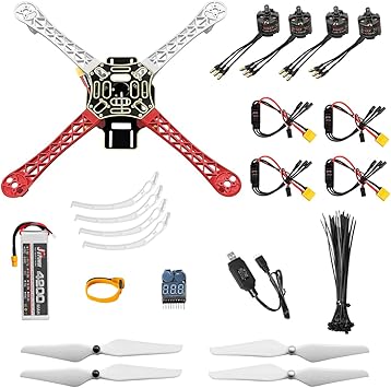 組み立てる F450 ドローン キット、DIY 450mm ホイールベース 4 軸マルチローター ドローン (キット A)
