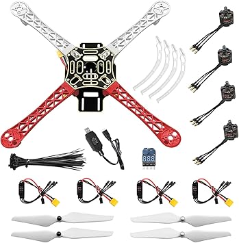組み立てる F450 ドローン キット、DIY 450mm ホイールベース 4 軸マルチローター ドローン (キット A)