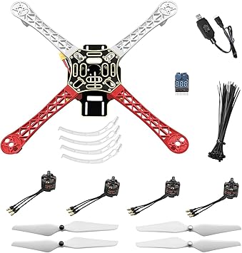 組み立てる F450 ドローン キット、DIY 450mm ホイールベース 4 軸マルチローター ドローン (キット A)