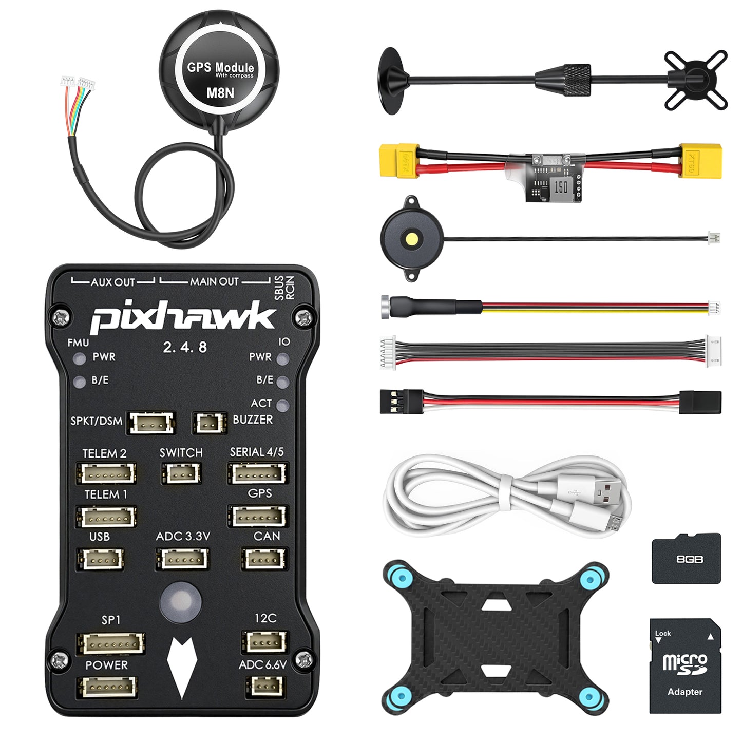 Pixhawk 2.4.8 フライト コントロール、オープンソース PX4 オートパイロット