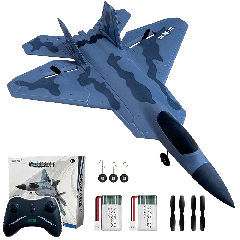 RC F22 Raptor, 2 Channel 2.4 GHz Remote Control Airplane, Easy to Fly ...
