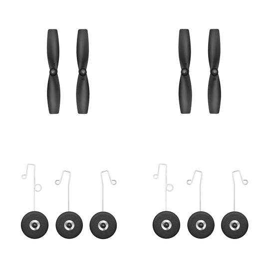 2 Paar Ersatzpropeller und -räder für RC F22 Raptor (822P) 