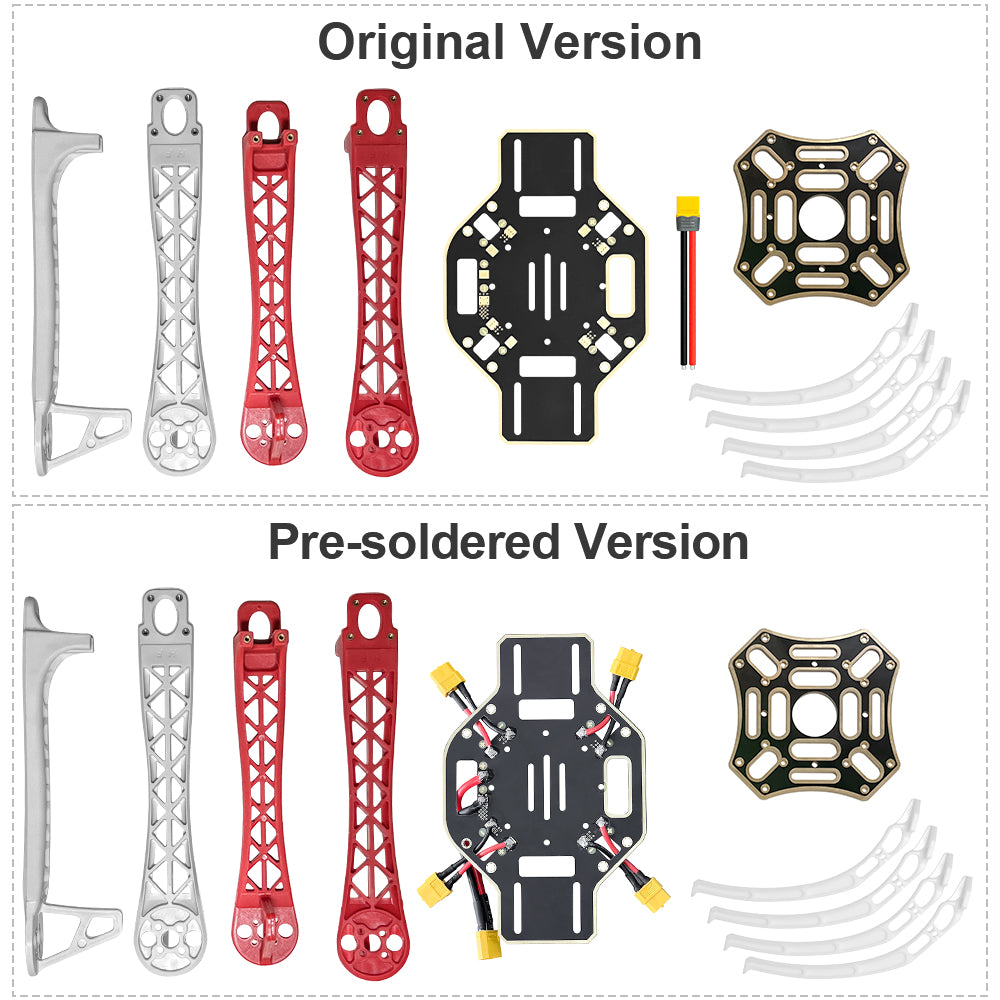 Frame Dron F450 Drone Frame, 450mm Wheelbase Quadcopter Frame Kit with Landing Sk ...