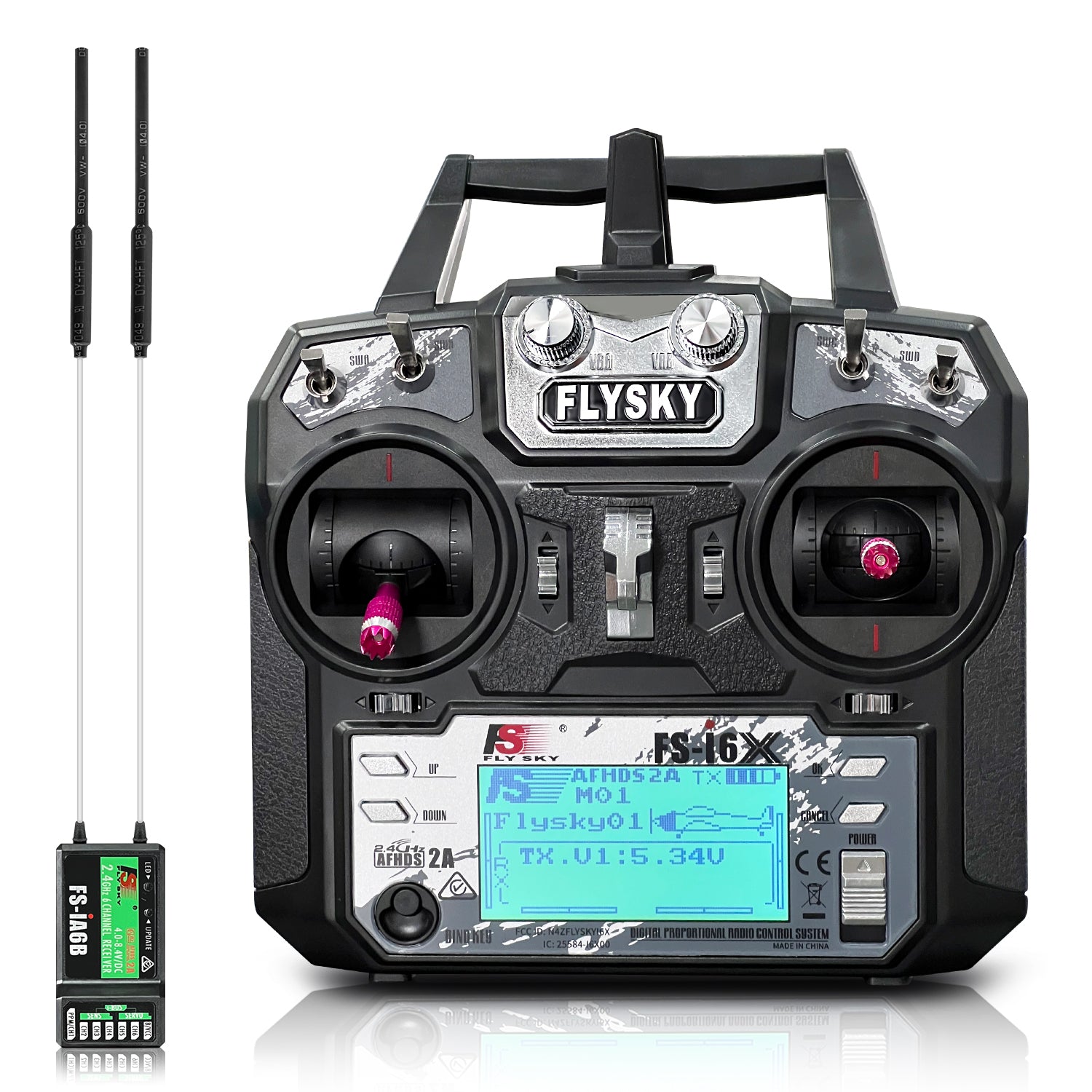 FLYSKY FS-i6X 10Ch Transmitter & FS-iA6/10B Receiver Set – HAWK'S WORK