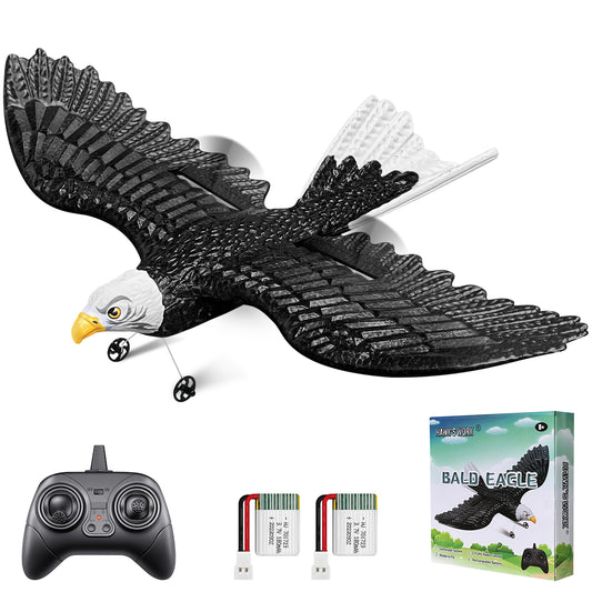 RC イーグル、2 チャンネル 2.4 GHz リモートコントロール飛行機、子供や初心者向けの簡単に飛ばせるグライダー