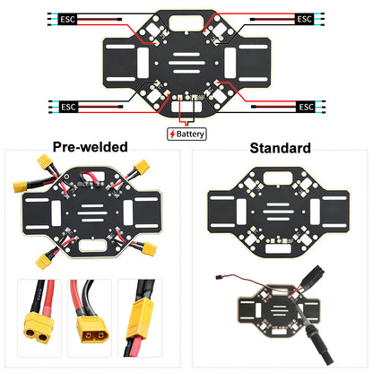 組み立てる F450 ドローン キット、DIY 450mm ホイールベース 4 軸マルチローター ドローン (キット E) 