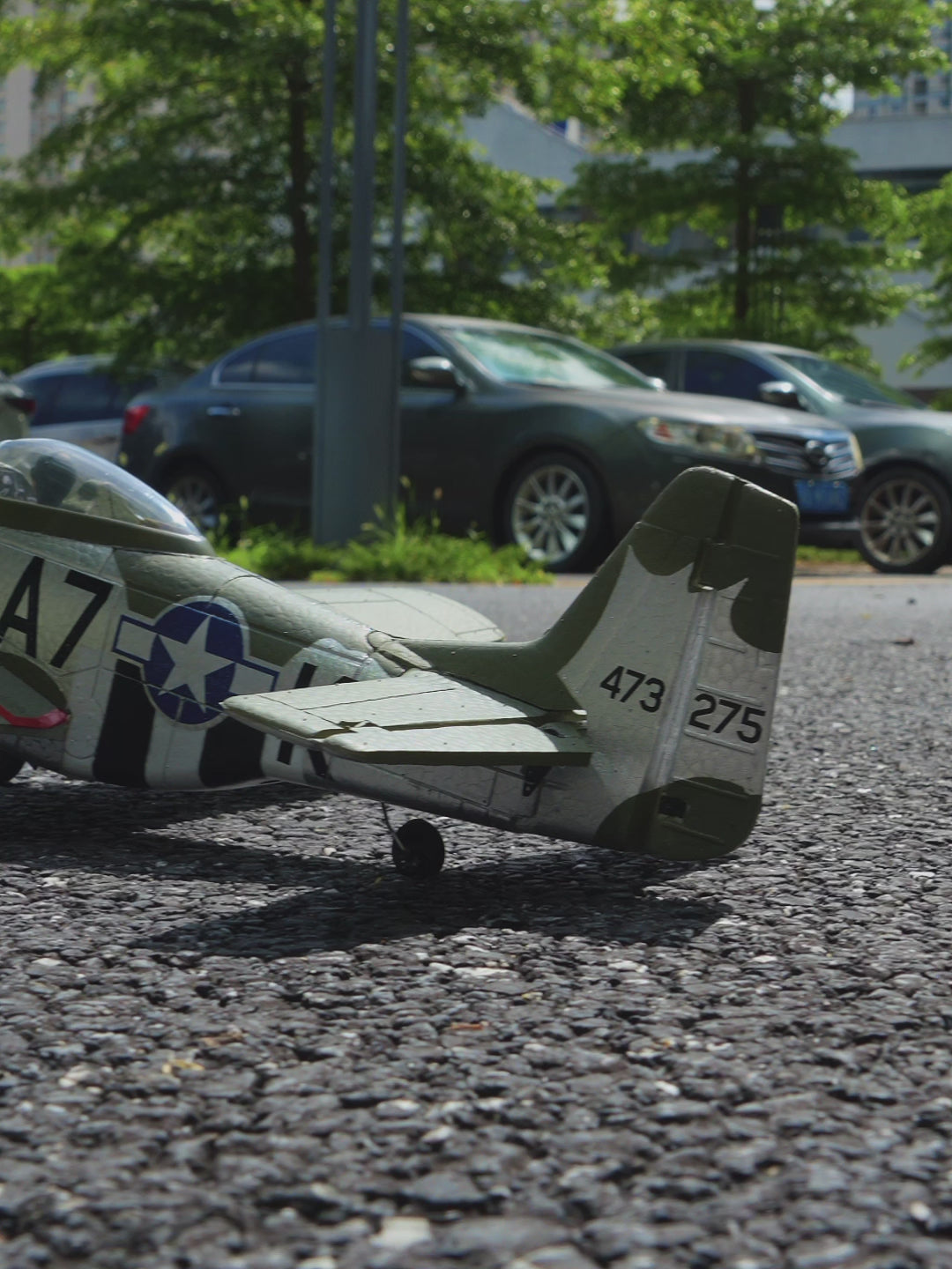 RC Plane P-51D Mustang 500mm, 4 Channel Remote Control